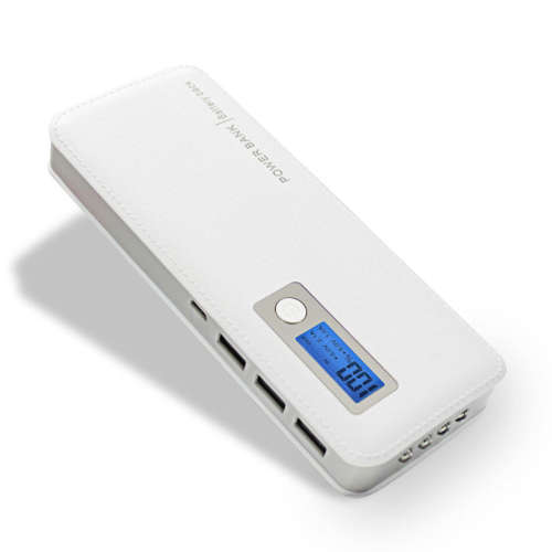 Smart LCD power bank 20000 mAh (3 USB & 4 LED Flash Light)