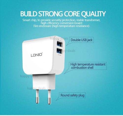 Dual USB wall Charging 2 port Charger 2.1A AC Power Adapter