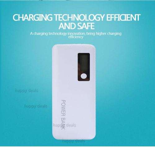 Smart LCD power bank 20000 mAh (3 USB & 4 LED Flash Light)