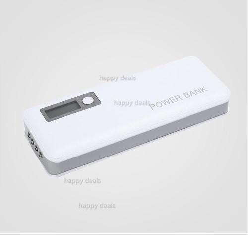 Smart LCD power bank 20000 mAh (3 USB & 4 LED Flash Light)