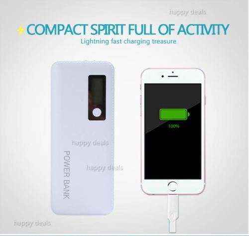 Smart LCD power bank 20000 mAh (3 USB & 4 LED Flash Light)
