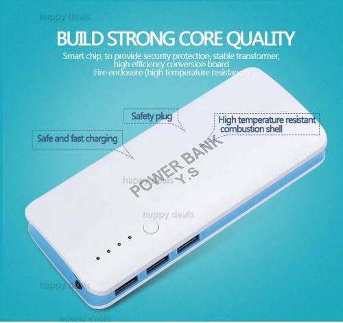 20000 Mah Power Bank/ 3usb/ 1 Led Torch Light