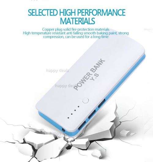 20000 Mah Power Bank/ 3usb/ 1 Led Torch Light