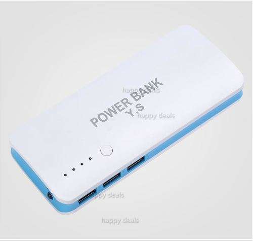20000 Mah Power Bank/ 3usb/ 1 Led Torch Light