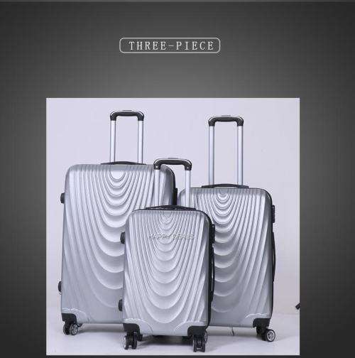 3 Piece  ABS Lightweight Design Luggage Set (size: 20'',24'',28'')