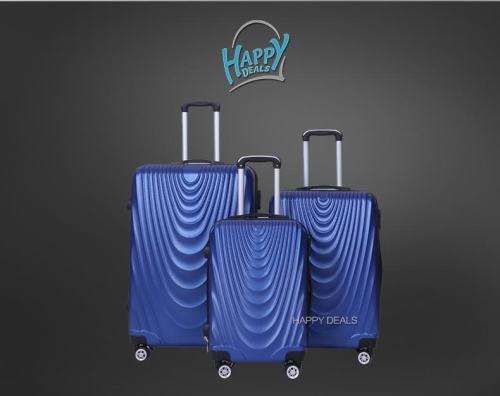3 Piece  ABS Lightweight Design Luggage Set (size: 20'',24'',28'')
