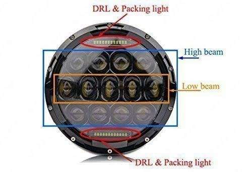 7W LED Headlight | 7'' Round LED Headlights