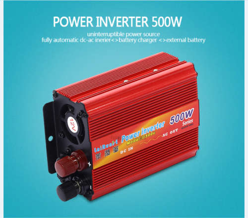 500W Power Inverter Car DC 12V to 110V AC Inverter Adapter with USB Port