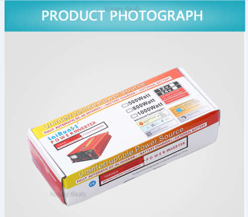 500W Power Inverter Car DC 12V to 110V AC Inverter Adapter with USB Port