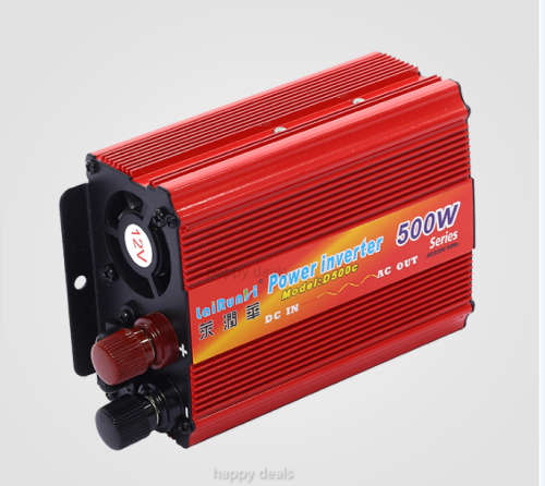 500W Power Inverter Car DC 12V to 110V AC Inverter Adapter with USB Port