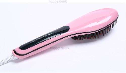 Electric Hair Straightener Comb Hot Iron Brush Auto Fast Hair Massager Tool