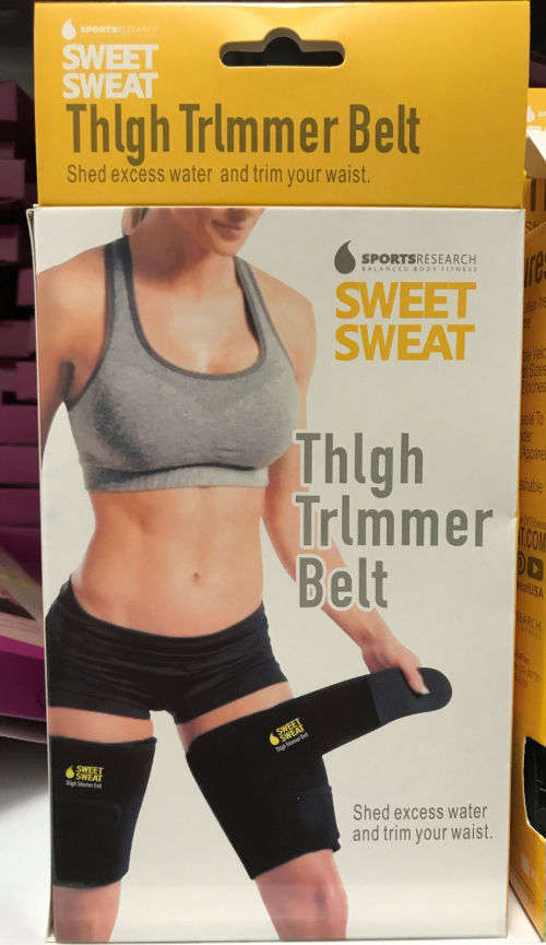 Sweet Sweat Premium Thigh Trimmers for Unisex Sweat Workout Enhancer