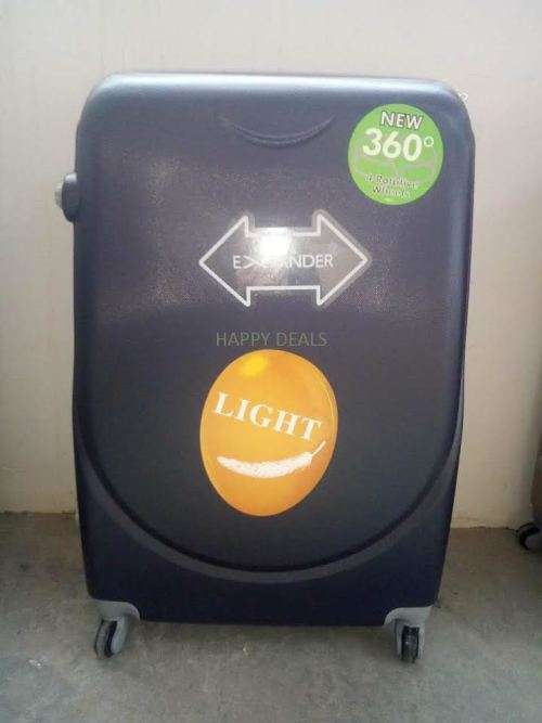 ABS Lightweight Design 5 Piece Luggage Set With Vanity Bags (size: 19'',23'',27'')