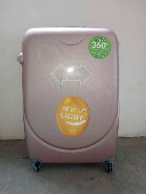 ABS Lightweight Design 5 Piece Luggage Set With Vanity Bags (size: 19'',23'',27'')