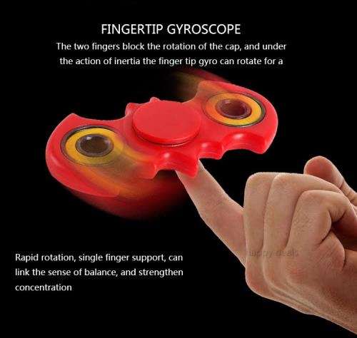 Finger Hand Toy Batman Cube Stress Fidget Spinner Tri-Spinner Spinner