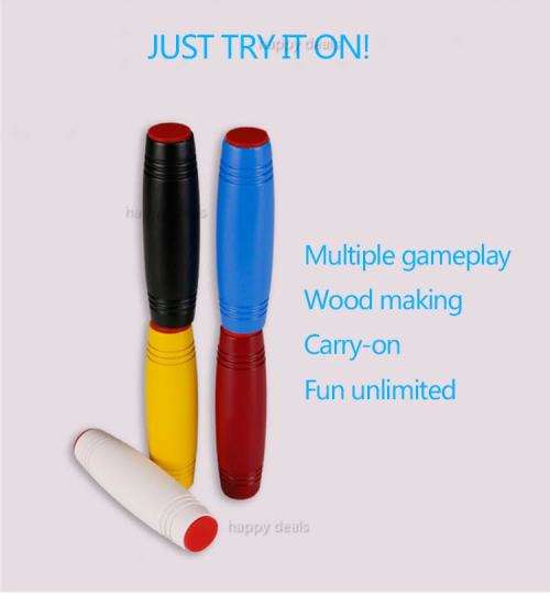 Fidget Tumbler Rollver Flip Wooden Stick Stress Relieve Desktop Toy