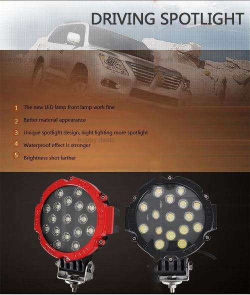 17 lamp beads 51W 3.7A 3100LM LED lighting