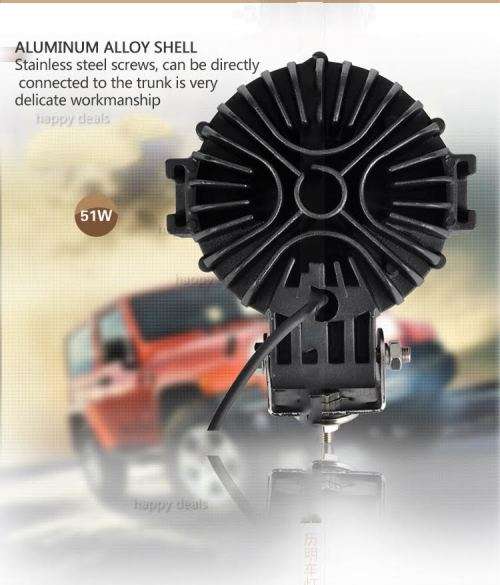 17 lamp beads 51W 3.7A 3100LM LED lighting