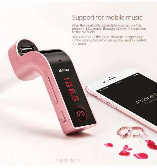 G7 Wireless In-Car Bluetooth Talking & Music Streaming USB Adapter Car Charger with