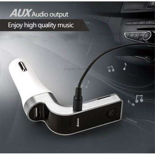 G7 Wireless In-Car Bluetooth Talking & Music Streaming USB Adapter Car Charger with