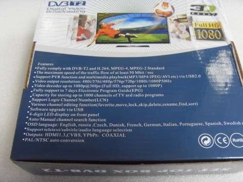 MINI HD DVB-T2 STB T2 High Definition Box Digital Terrestrial Receiver MPEG4 Support 2 K / 8 K HDMI