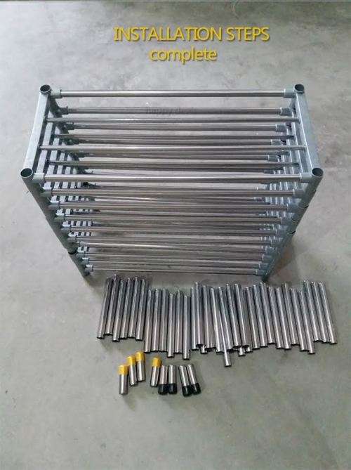 HIGH QUALITY STAINLESS STEEL COMBINATION ROUND TUBE SHOE RACK