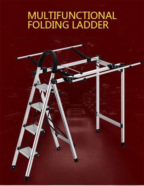 2 in 1 Multipurpose Stainless Steel step ladder / Clothes Hanger /Clothes drying rack