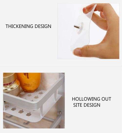 Wall Mounted No Drill One Layer Space Aluminum Bathroom Towel rack