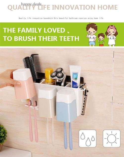 Toothbrush Combination Holder