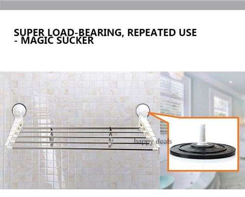 Telescoping Hanging Rack Magic Suction Cup (space everywhere)