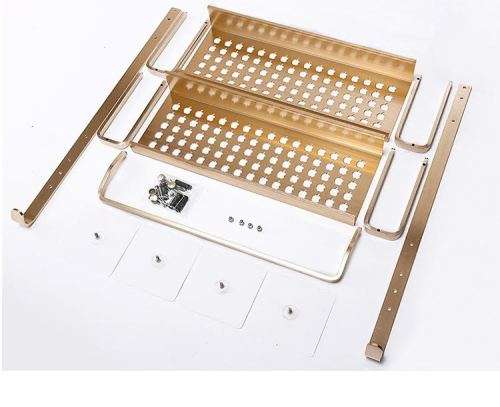 Removable Double-Layer Storage rack (No drill, no nailing durable and stable)