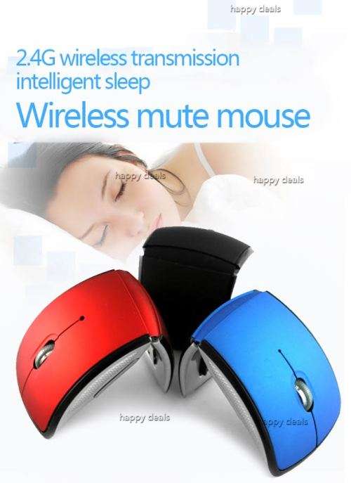 Designed For Comfort /Folds For Portability 2,4Ghz Wireless Mouse