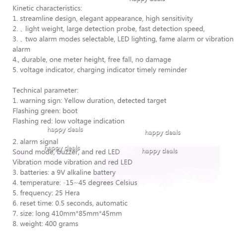 Hand held Security Metal Detector