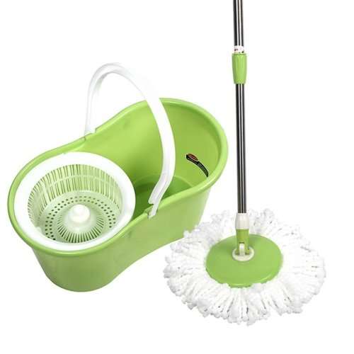 360° Rotating Magic Spin Mop Dehydrate Basket W/Bucket