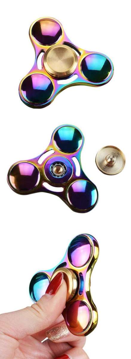 IRIDESCENT TRI-FIDGET SPINNER