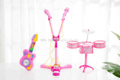 Concert Perform Music 3in1 Musical Instrument (drums-Guitar -Microphone)