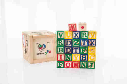 ABC 27 Wood Blocks Piece Educational Games