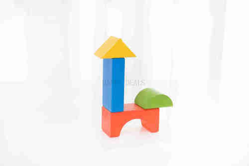 50 Pieces Letter Wooden Blocks 2+ Years