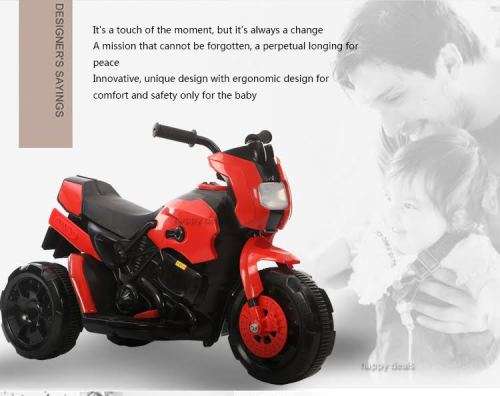 Mini Ride Motorcycle Electric Sky Walker scooter children baby Electric Motor Bike (Red, White)