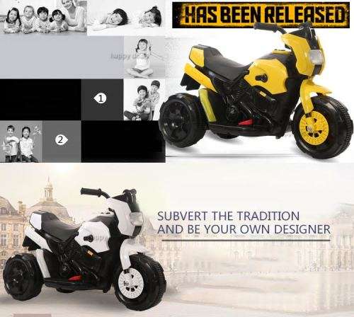 Mini Ride Motorcycle Electric Sky Walker scooter children baby Electric Motor Bike (Red, White)