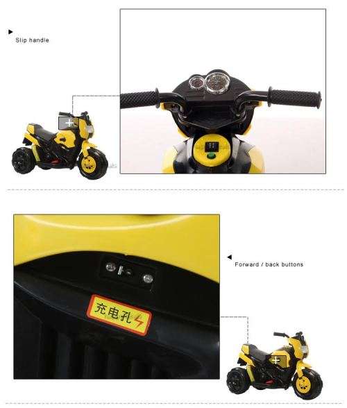 Mini Ride Motorcycle Electric Sky Walker scooter children baby Electric Motor Bike (Red, White)