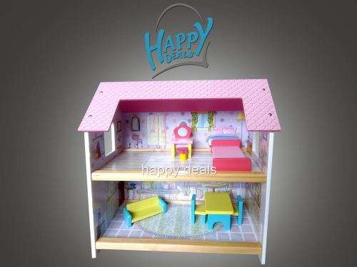 Wooden Dolls House & Accessories