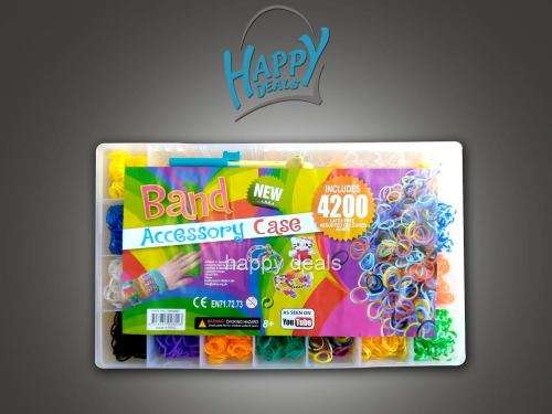 LATEX FREE LOOM BANDS 4200 PIECE KIT