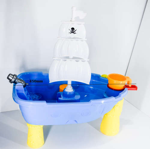 Pirate Ship Beach Sand Box Boat  Bucket Toy Mold Set