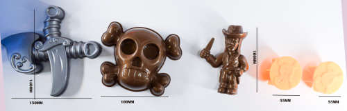 Pirate Ship Beach Sand Box Boat  Bucket Toy Mold Set