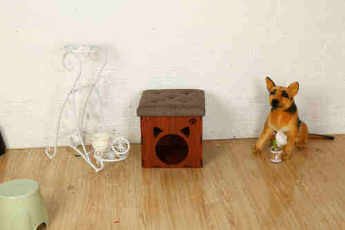 Pet Bed Play House For Cat Or Puppy And A Seat Brown