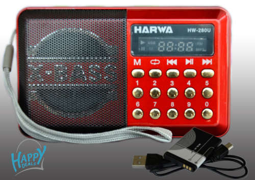 Harwa Portable FM Radio With USB/TF Slot