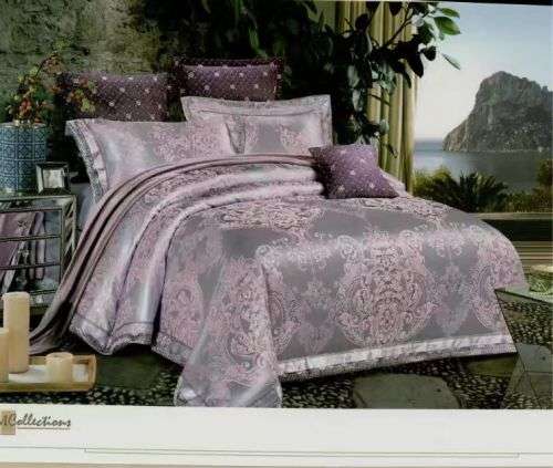 Silky Double Duvet Cover 4 Piece Set | Cotton and Polyester