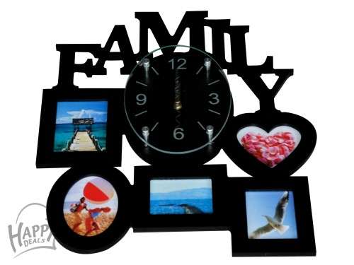 FAMILY PHOTO FRAME CLOCK