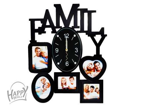 FAMILY PHOTO FRAME CLOCK